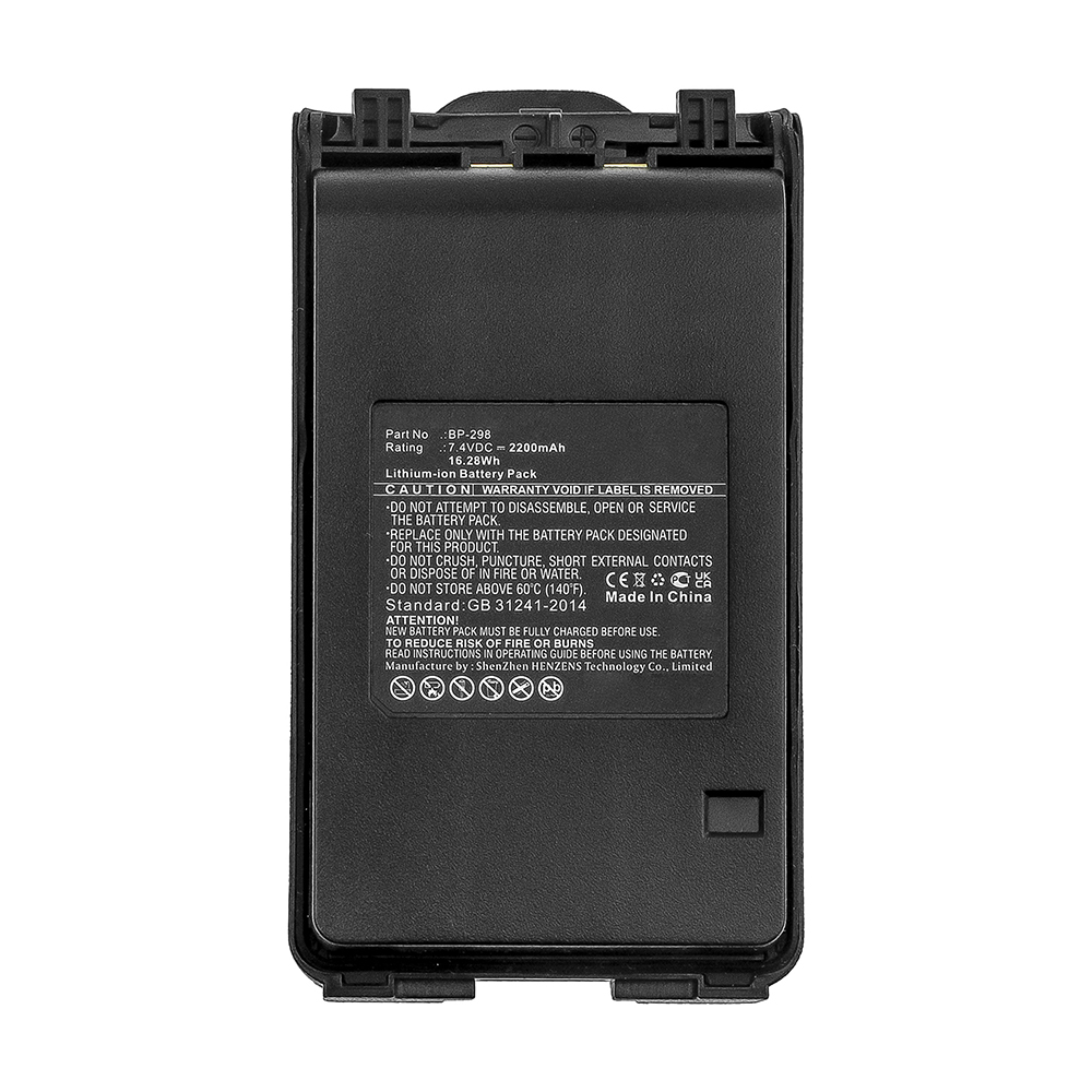 Synergy Digital 2-Way Radio Battery, Compatible with Icom BP-298 2-Way Radio Battery (Li-ion, 7.4V, 2200mAh)