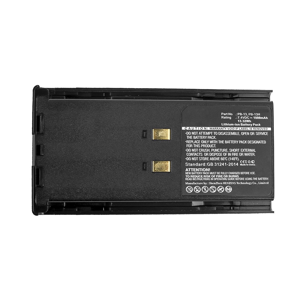Synergy Digital 2-Way Radio Battery, Compatible with Kenwood PB-13 2-Way Radio Battery (Li-ion, 7.4V, 1800mAh)