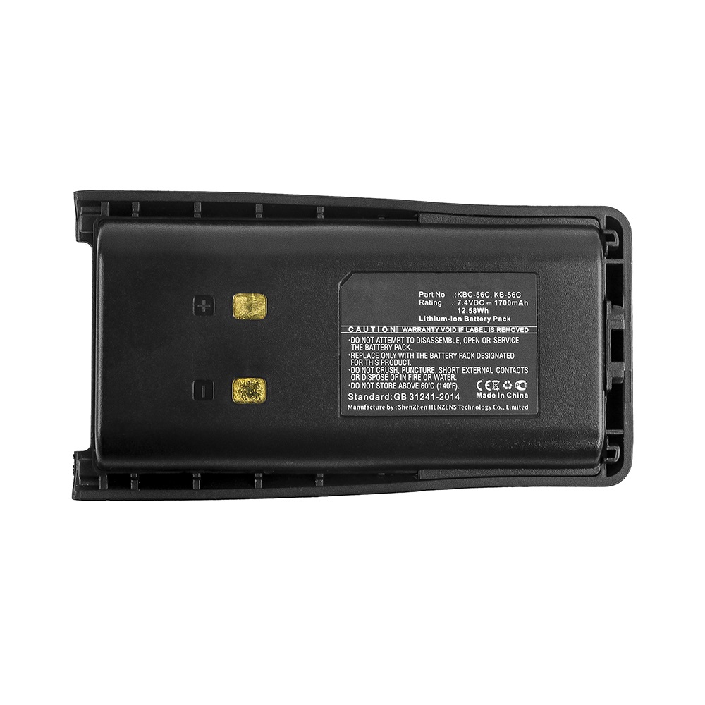 Synergy Digital 2-Way Radio Battery, Compatible with Kirisun KB-56C 2-Way Radio Battery (Li-ion, 7.4V, 1700mAh)