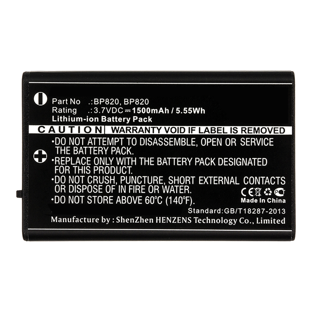 Synergy Digital 2-Way Radio Battery, Compatible with Uniden BP-820 2-Way Radio Battery (Li-ion, 3.7V, 1500mAh)