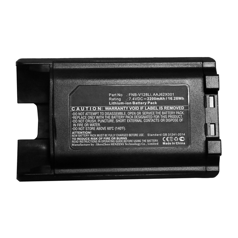 Synergy Digital 2-Way Radio Battery, Compatible with Vertex FNB-V128Li 2-Way Radio Battery (Li-ion, 7.4V, 2200mAh)