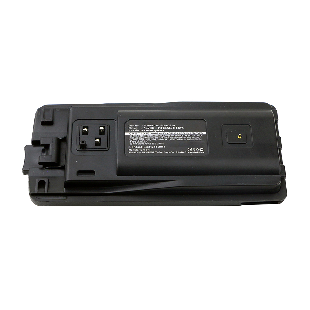 Synergy Digital 2-Way Radio Battery, Compatible with PMNN6035 2-Way Radio Battery (7.4V, Li-ion, 1100mAh)