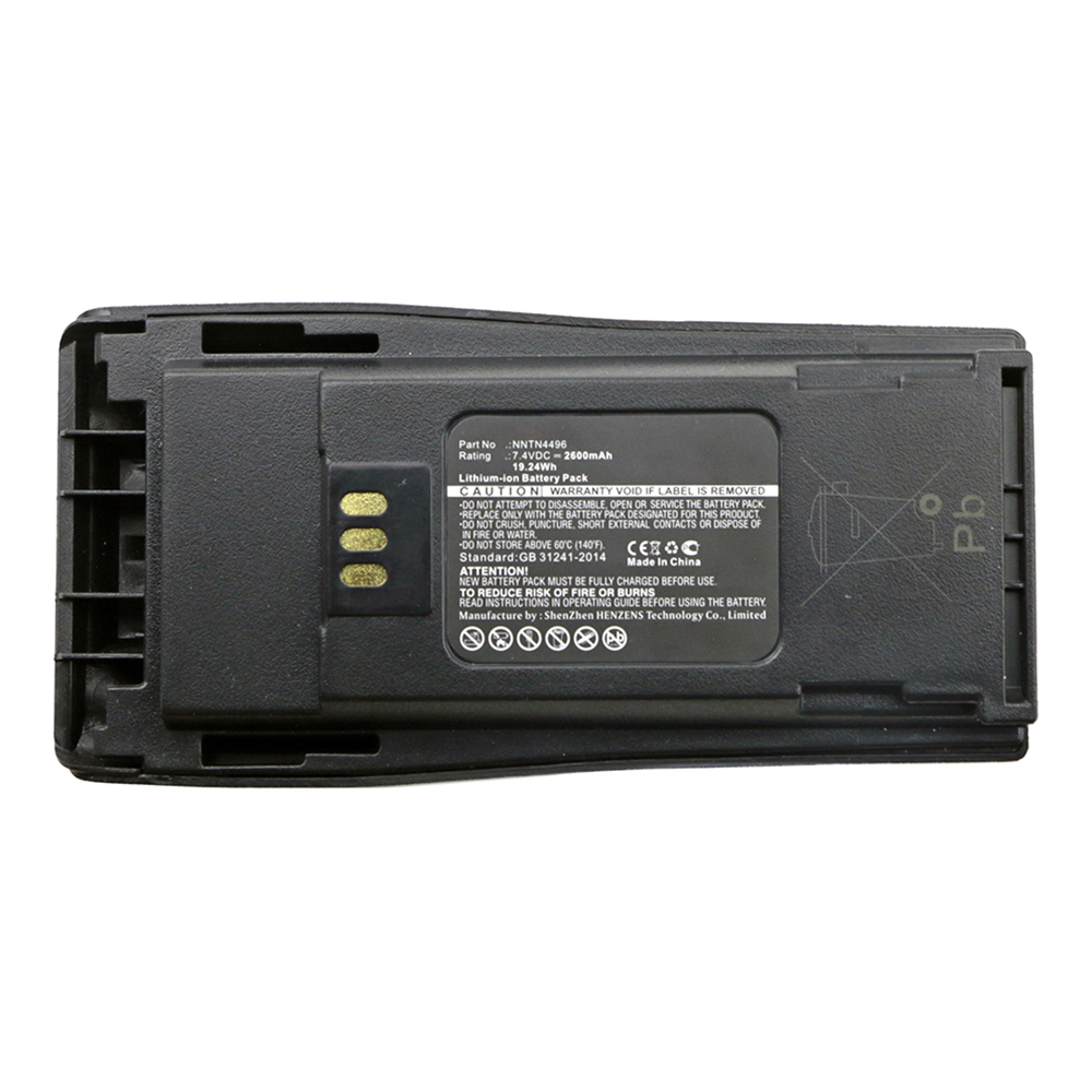 Synergy Digital 2-Way Radio Battery, Compatible with NNTN4496 2-Way Radio Battery (7.4V, Li-ion, 2600mAh)