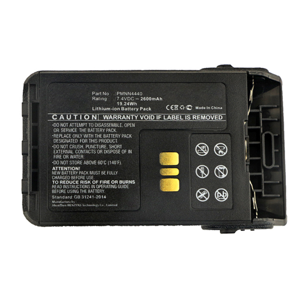 Synergy Digital 2-Way Radio Battery, Compatible with PMNN4440 2-Way Radio Battery (7.4V, Li-ion, 2600mAh)