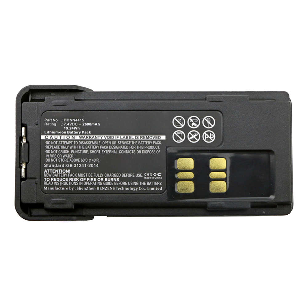 Synergy Digital 2-Way Radio Battery, Compatible with PMNN441 2-Way Radio Battery (7.4V, Li-ion, 2600mAh)