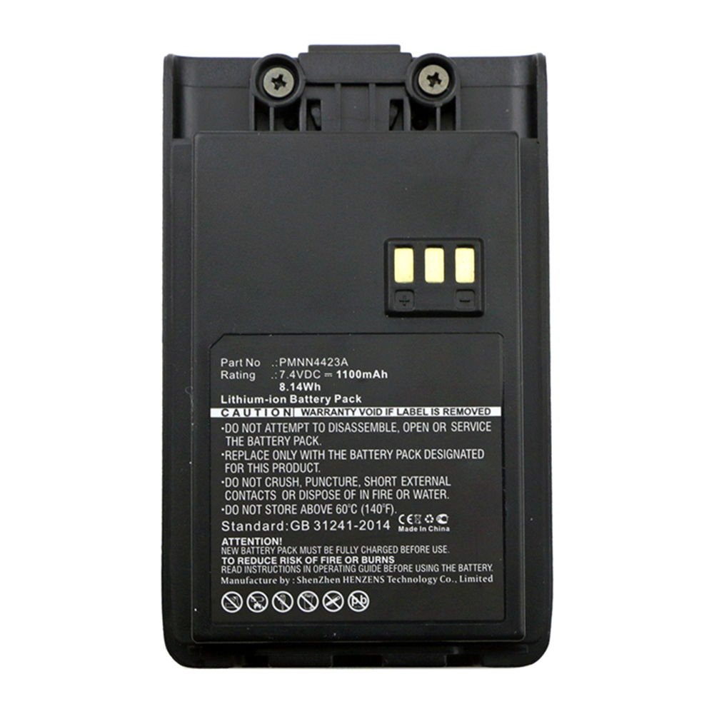 Synergy Digital 2-Way Radio Battery, Compatible with PMNN4423A 2-Way Radio Battery (7.4V, Li-ion, 1100mAh)