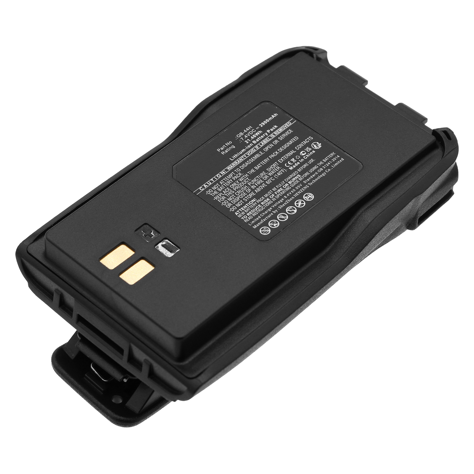 Synergy Digital 2-Way Radio Battery, Compatible with AnyTone QB-44H 2-Way Radio Battery (Li-ion, 7.4V, 2900mAh)