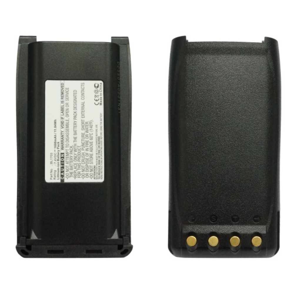 Synergy Digital 2-way Radio Battery, Compatible with HYT BH1801, BL1703, BL1703Li, BL2102, BL-2102Li 2-way Radio Battery (7.4, Li-ion, 1600mAh)