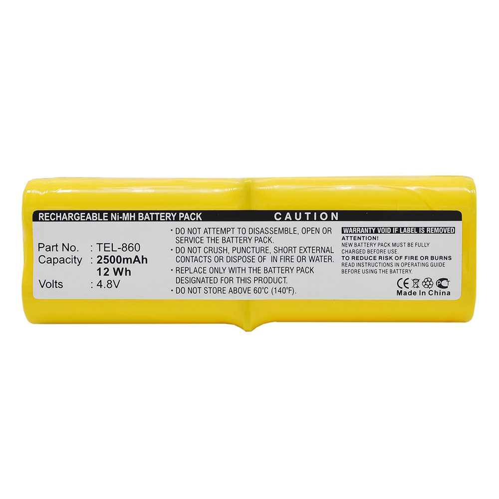 Synergy Digital Barcode Scanner Battery, Compatible with Telxon TEL-860 Barcode Scanner Battery (Ni-MH, 4.8V, 2500mAh)