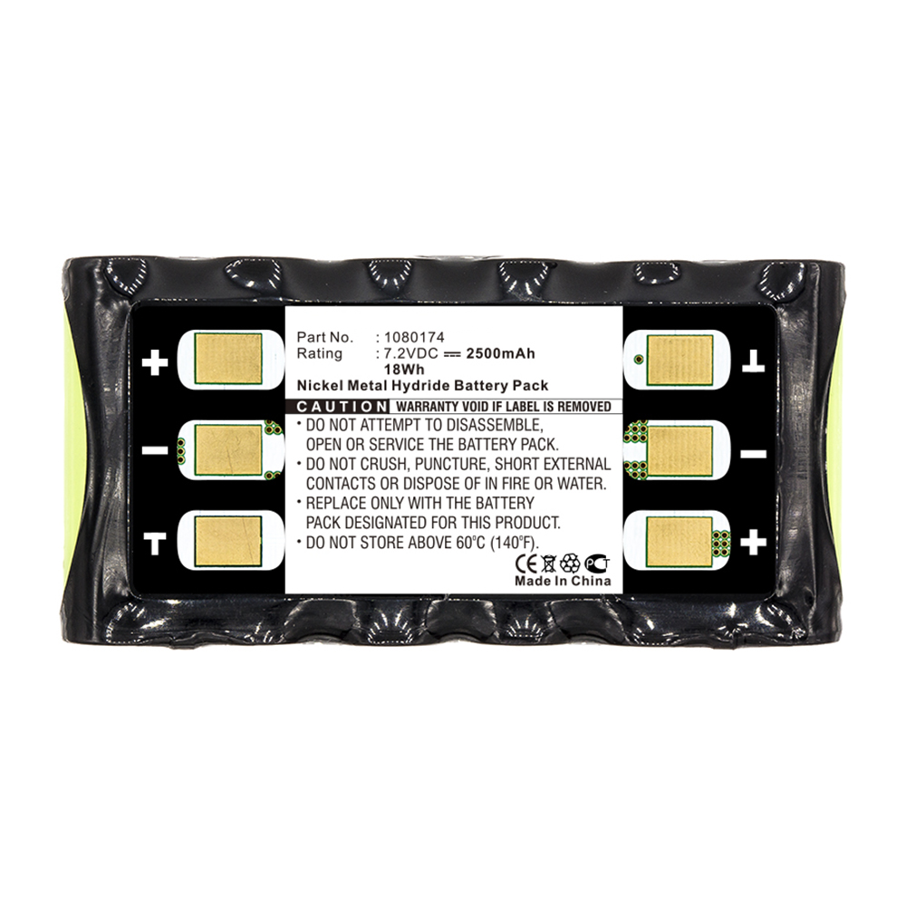 Synergy Digital Barcode Scanner Battery, Compatible with 1080174 Barcode Scanner Battery (7.2V, Ni-MH, 2500mAh)