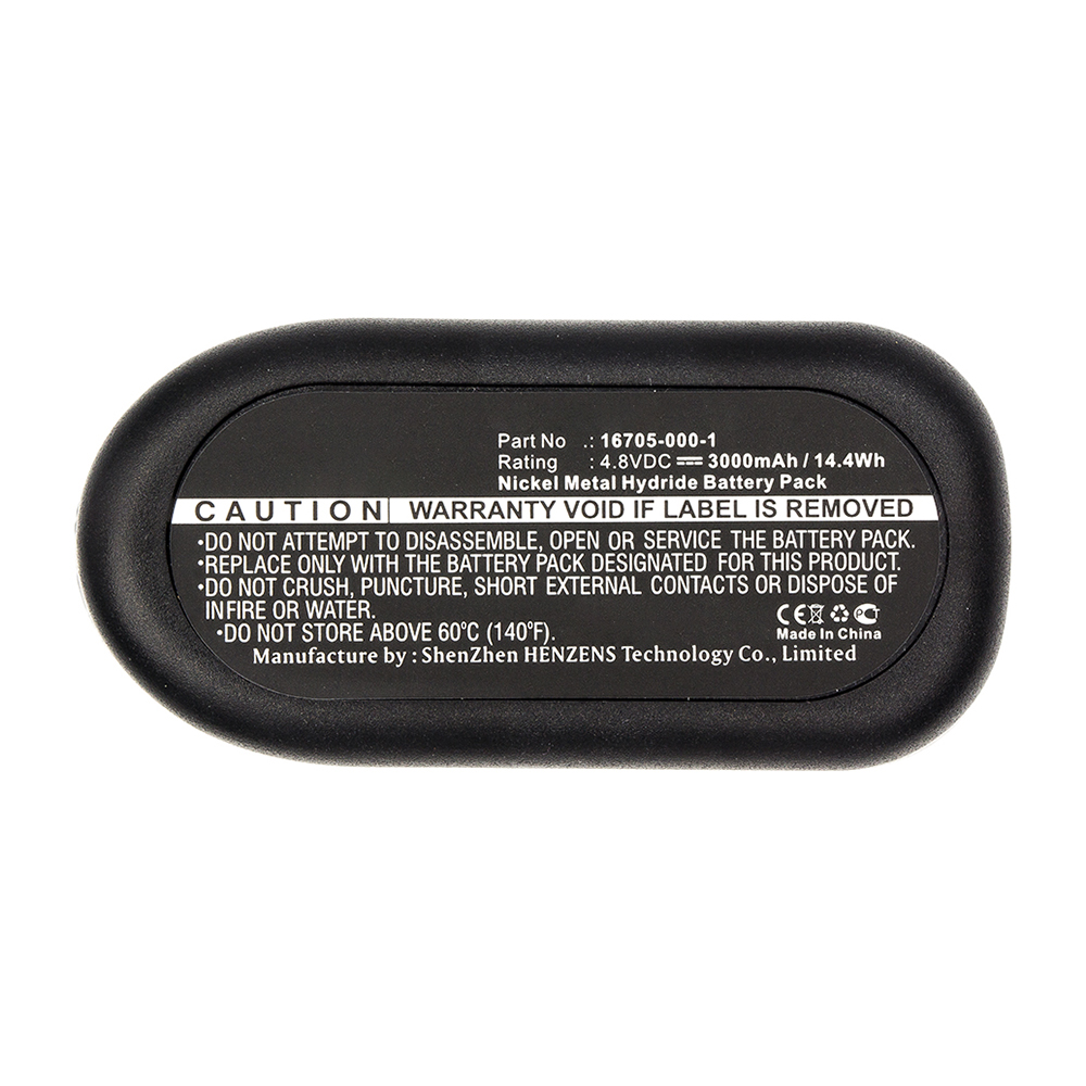 Synergy Digital Barcode Scanner Battery, Compatible with 16705-000-1 Barcode Scanner Battery (4.8V, Ni-MH, 3000mAh)