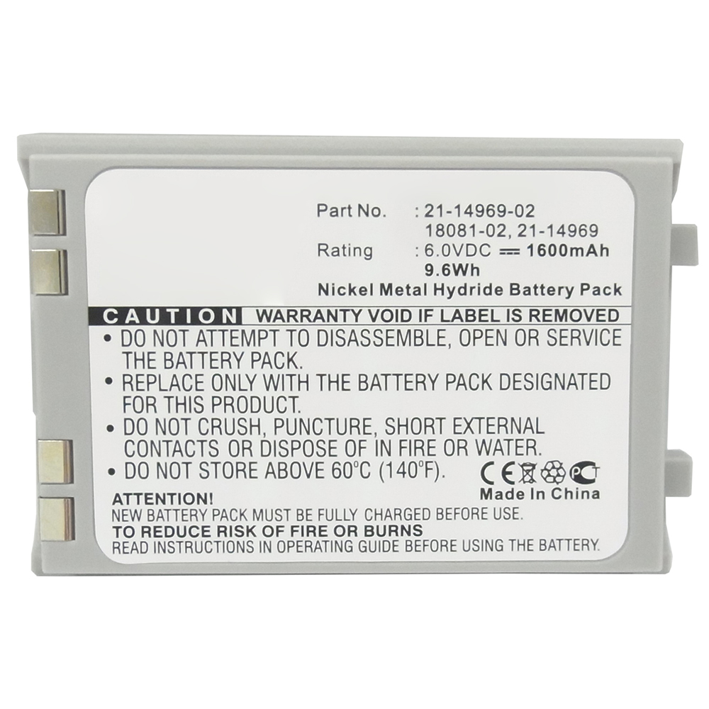 Synergy Digital Barcode Scanner Battery, Compatible with Symbol 18081-02 Barcode Scanner Battery (Ni-MH, 6V, 1600mAh)