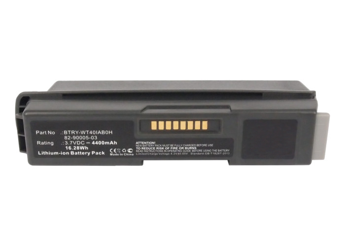 Synergy Digital Barcode Scanner Battery, Compatible with Symbol 55-000166-01, 82-90005-05, BTRY-WT40IAB0E Barcode Scanner Battery (3.7V, Li-ion, 4400mAh)
