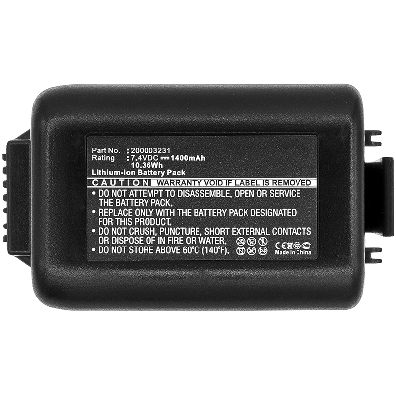 Synergy Digital Barcode Scanner Battery, Compatible with Honeywell 200-0032-31 Barcode Scanner Battery (7.4V, Li-ion, 1400mAh)