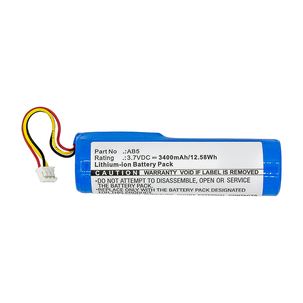 Synergy Digital Barcode Scanner Battery, Compatible with Intermec AB5 Barcode Scanner Battery (Li-ion, 3.7V, 3400mAh)