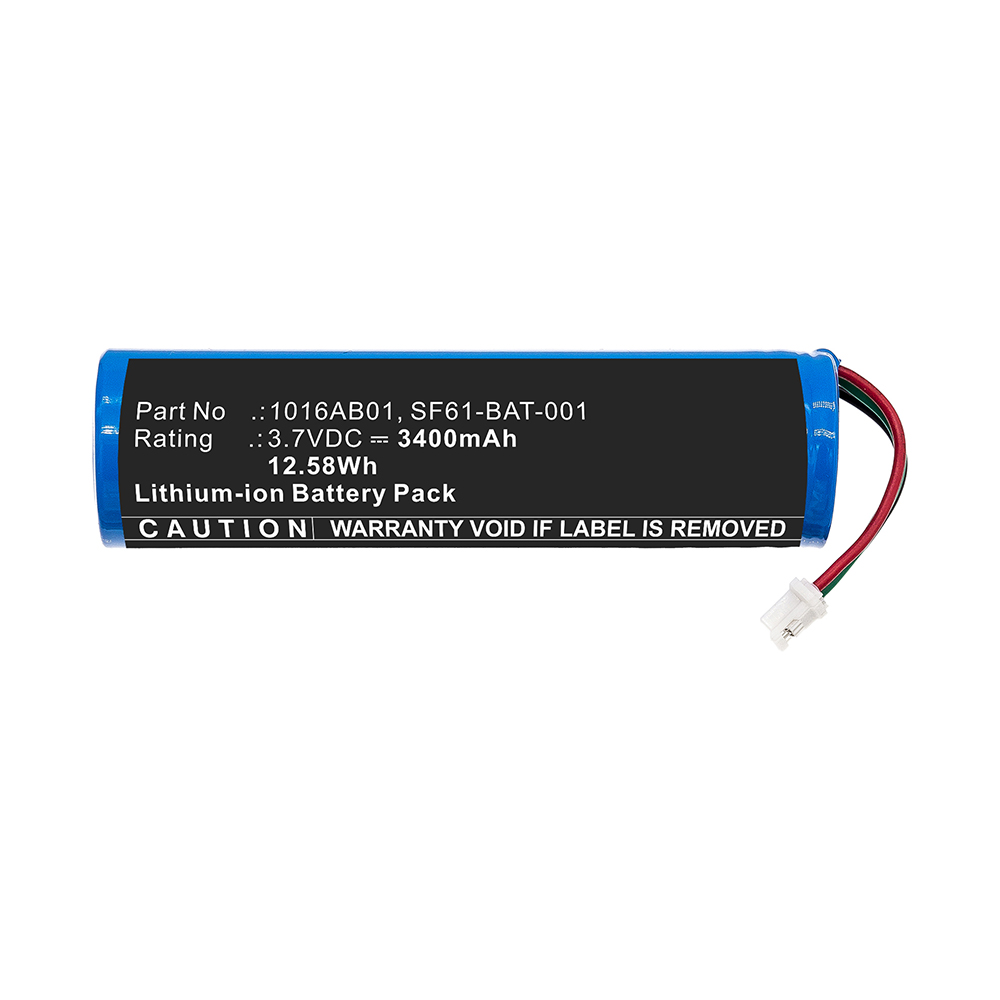 Synergy Digital Barcode Scanner Battery, Compatible with Intermec SF61-BAT-001 Barcode Scanner Battery (Li-ion, 3.7V, 3400mAh)