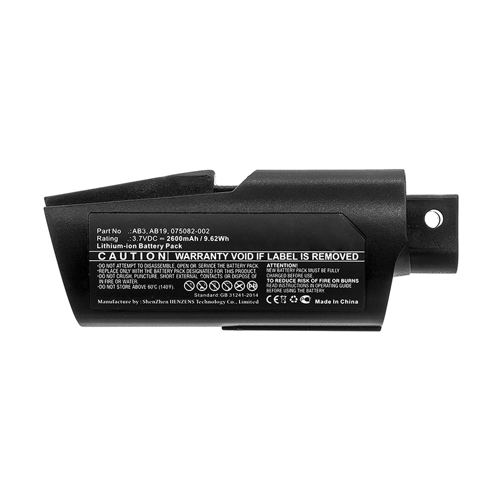 Synergy Digital Barcode Scanner Battery, Compatible with Intermec AB3 Barcode Scanner Battery (Li-ion, 3.7V, 2600mAh)