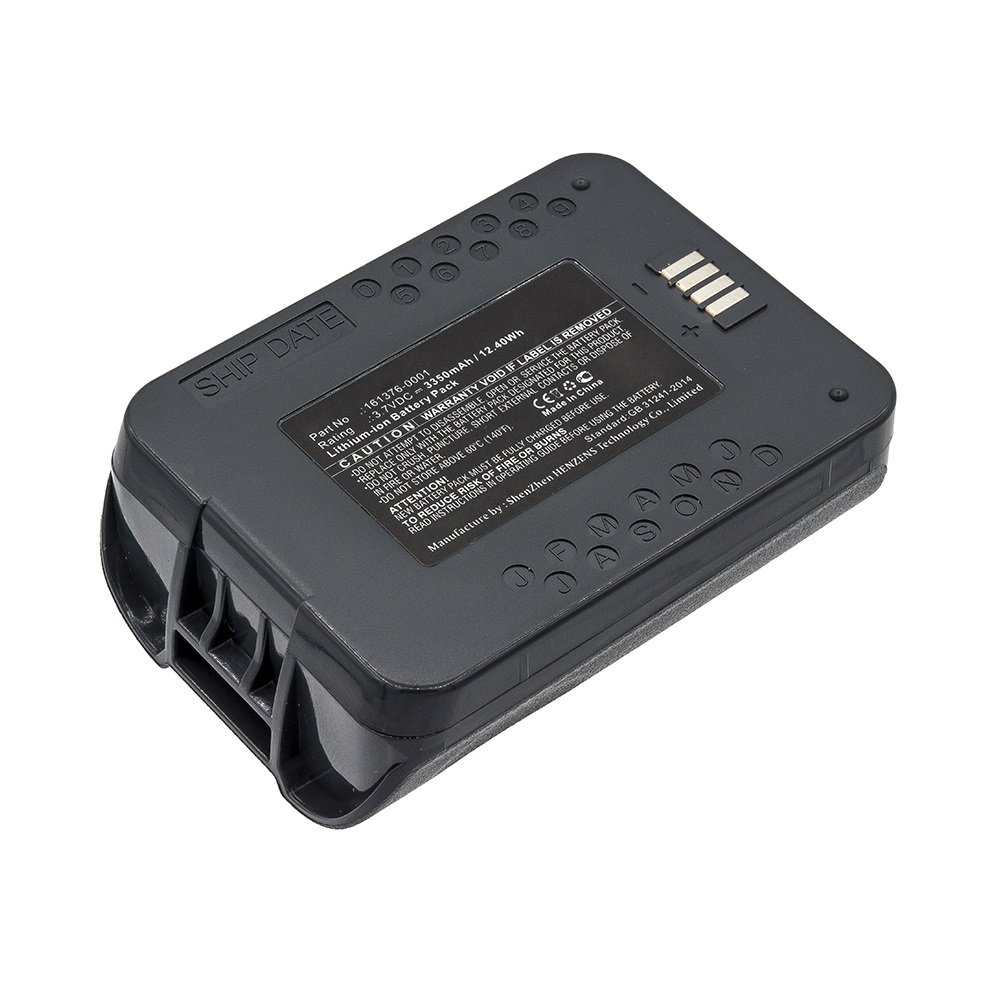 Synergy Digital Barcode Scanner Battery, Compatible with LXE 161376-0001 Barcode Scanner Battery (Li-ion, 3.7V, 3350mAh)