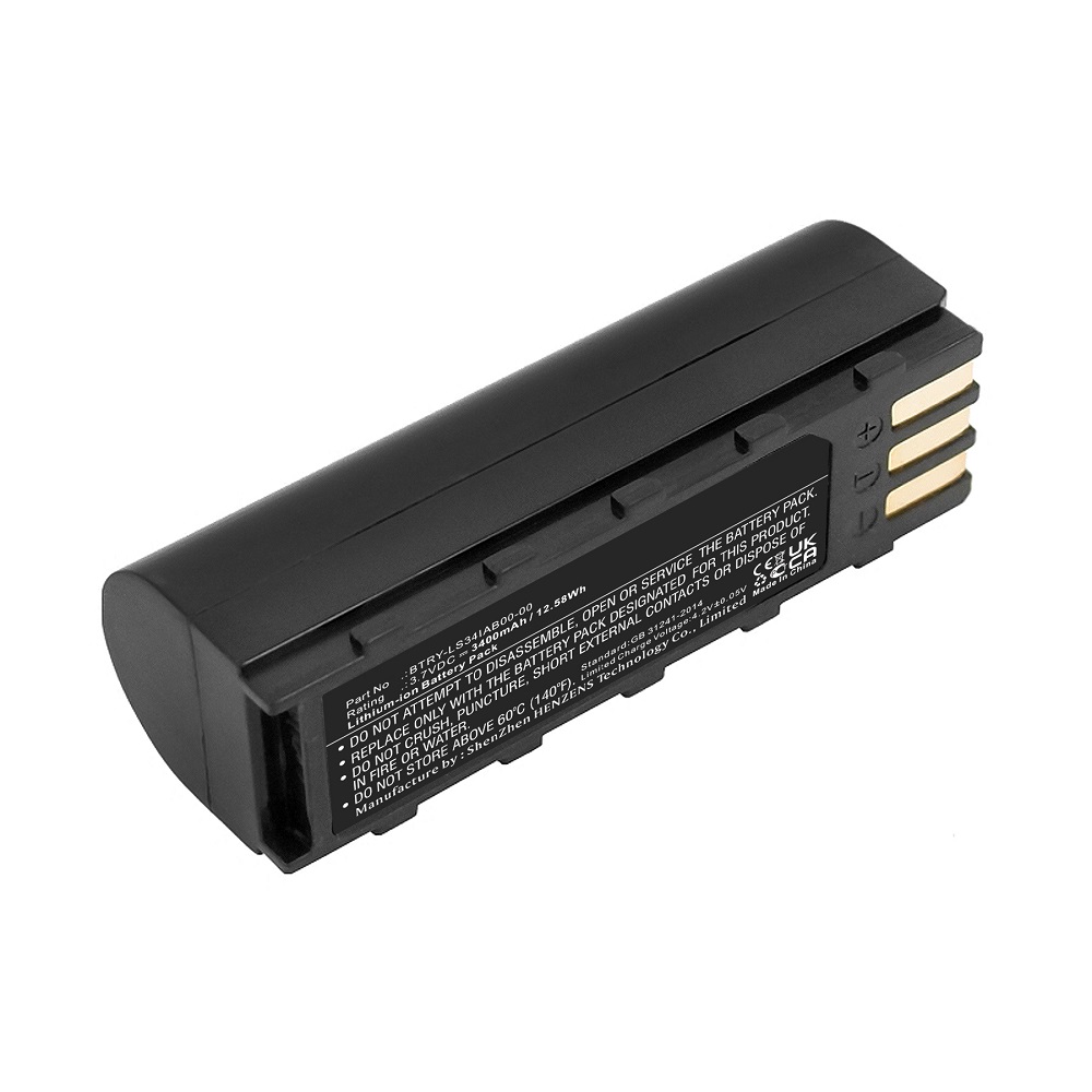 Synergy Digital Barcode Scanner Battery, Compatible with Symbol 21-62606-01 Barcode Scanner Battery (Li-ion, 3.7V, 3400mAh)
