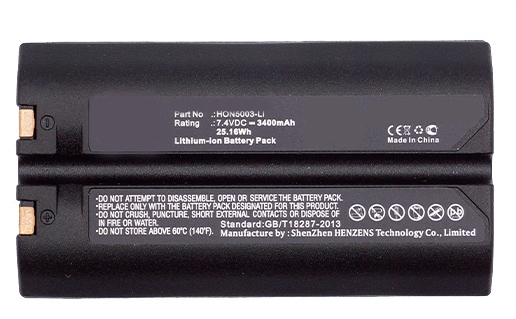 Synergy Digital Battery Compatible With Honeywell 550030 Barcode Scanner Battery - (Li-Ion, 7.4V, 3400 mAh)