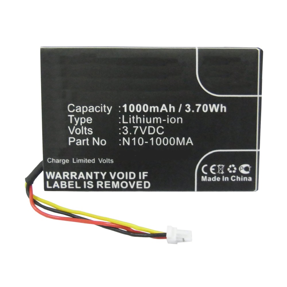 Synergy Digital Barcode Scanner Battery, Compatible with Opticon N10-1000MA Barcode Scanner Battery (Li-ion, 3.7V, 1000mAh)