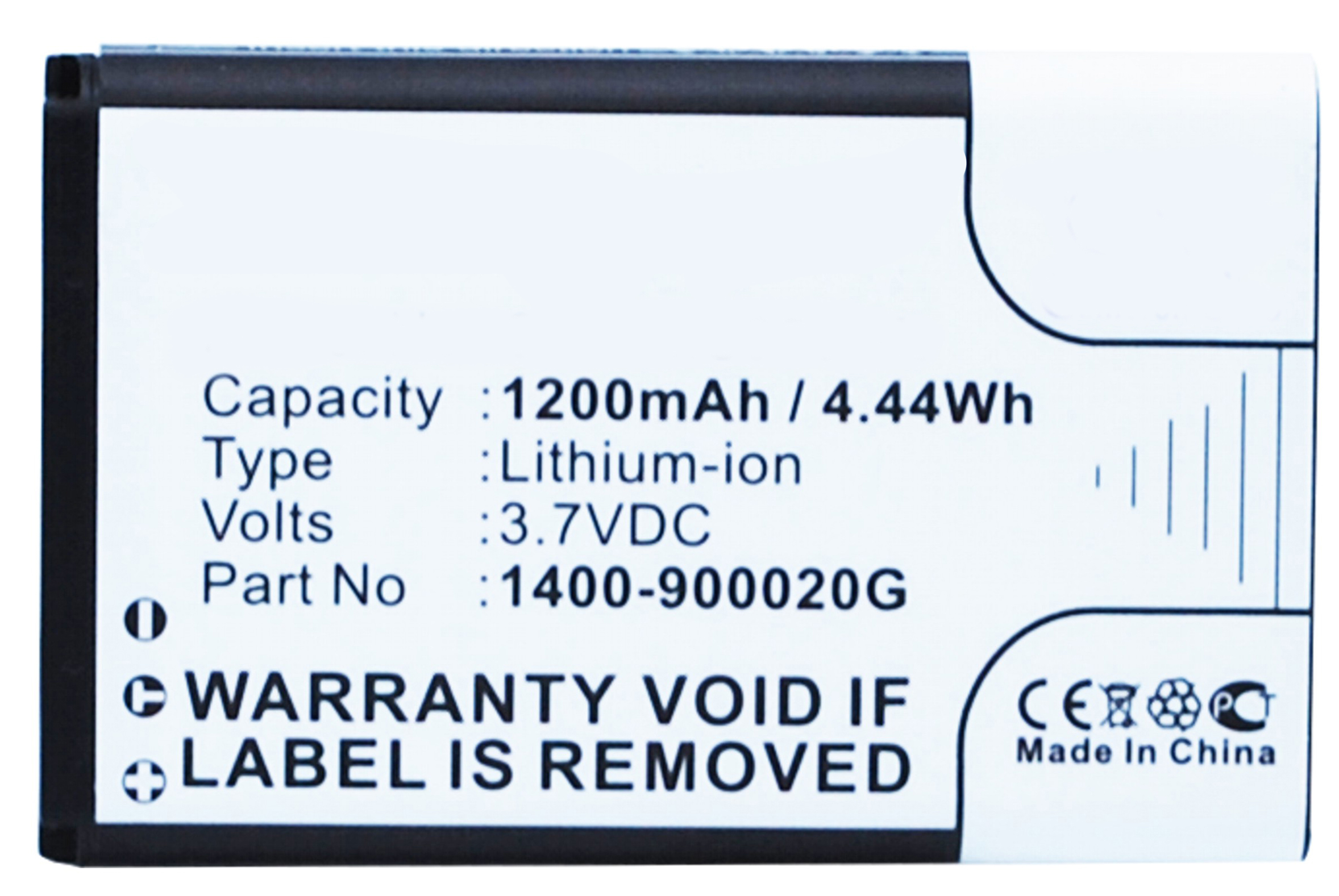 Synergy Digital Barcode Scanner Battery, Compatible with Unitech 1400-900020G Barcode Scanner Battery (Li-ion, 3.7V, 1200mAh)