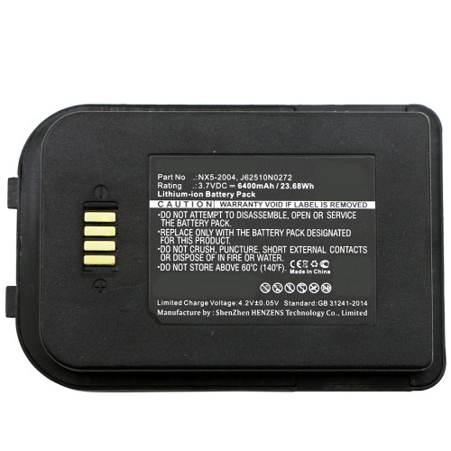Synergy Digital Barcode Scanner Battery, Compatible with Nautiz 6251-0A Barcode Scanner Battery (Li-ion, 3.7V, 6400mAh)