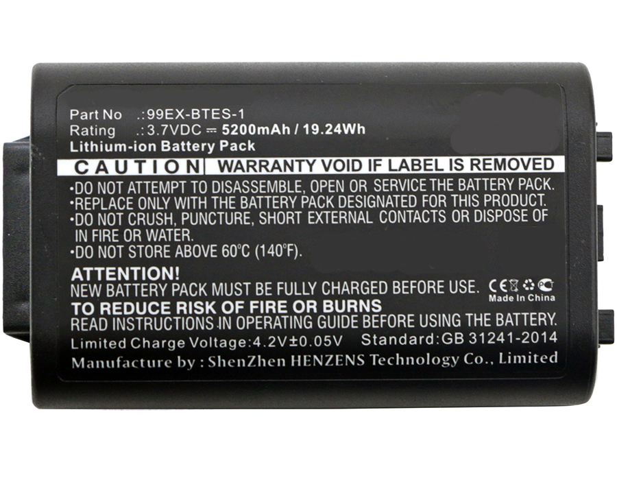 Synergy Digital Barcode Scanner Battery, Compatible with Honeywell 99EX-BTEC-1 Barcode Scanner Battery (Li-ion, 3.7V, 5200mAh)