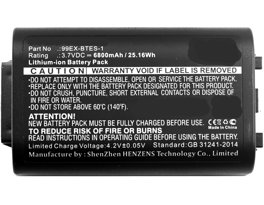 Synergy Digital Barcode Scanner Battery, Compatible with Honeywell 99EX-BTEC-1 Barcode Scanner Battery (Li-ion, 3.7V, 6800mAh)