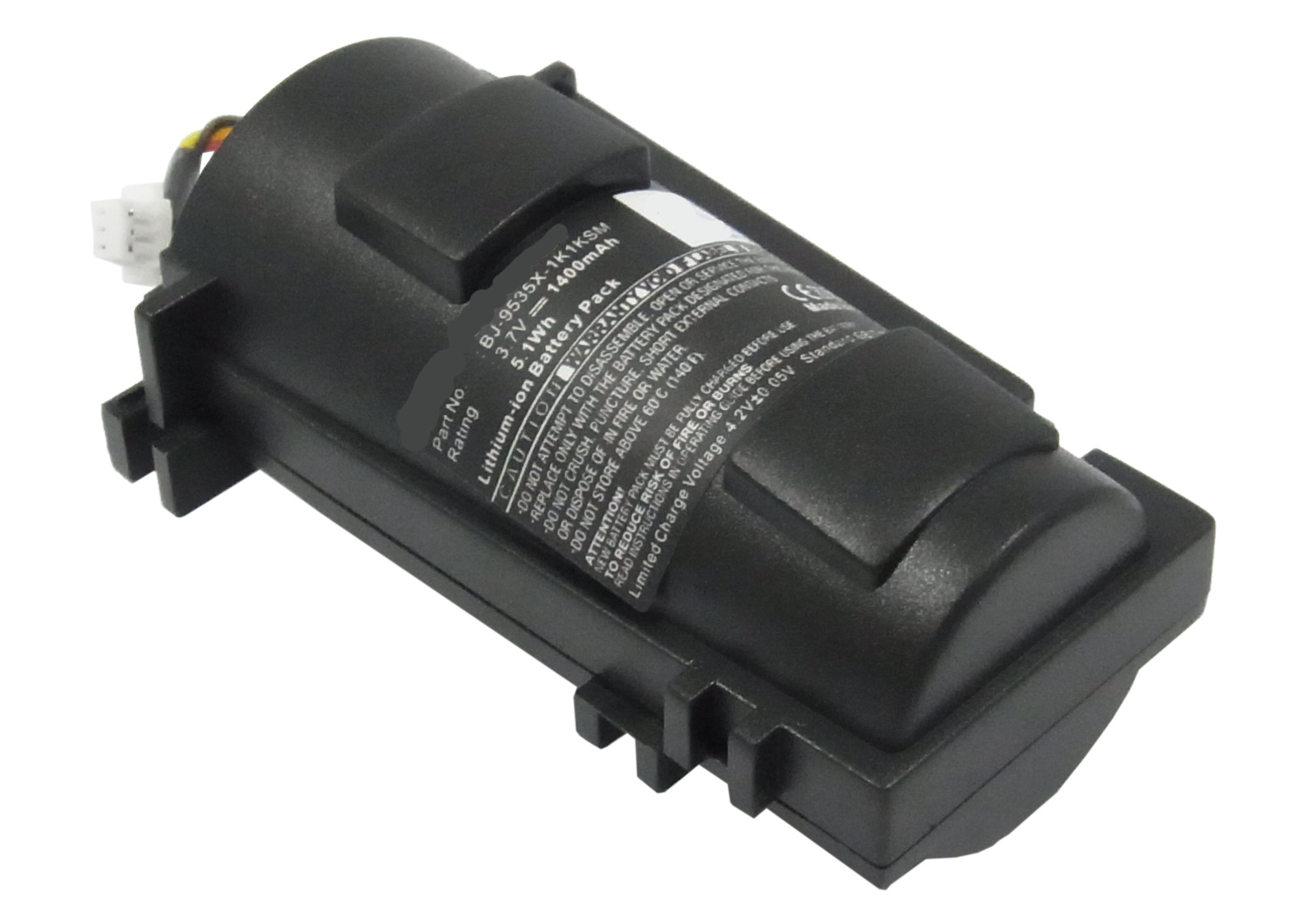 Synergy Digital Barcode Scanner Battery, Compatible with Metrologic 00-06260A Barcode Scanner Battery (Li-ion, 3.7V, 1400mAh)