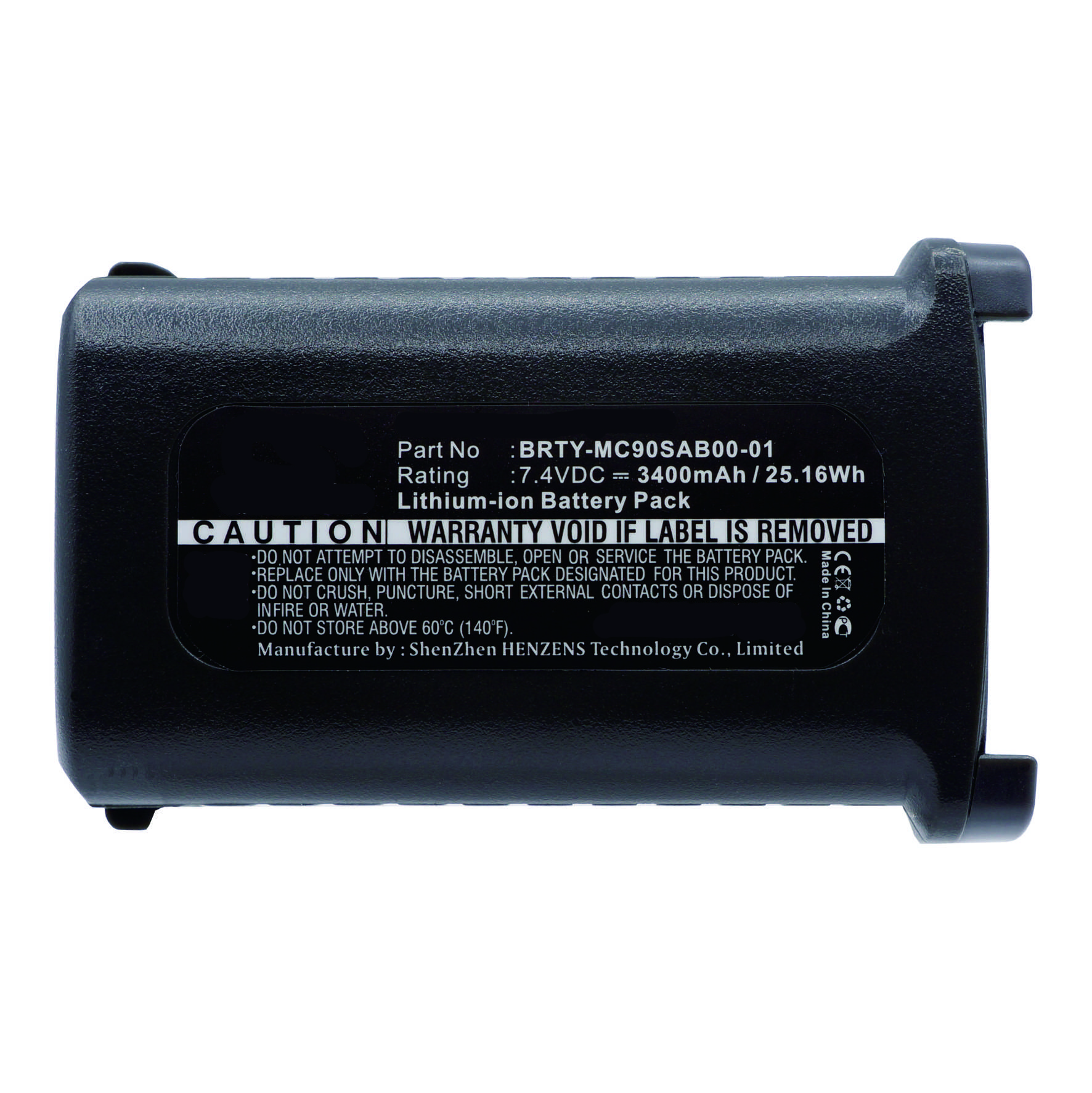 Synergy Digital Barcode Scanner Battery, Compatible with Symbol 21-61261-01 Barcode Scanner Battery (Li-ion, 7.4V, 3400mAh)