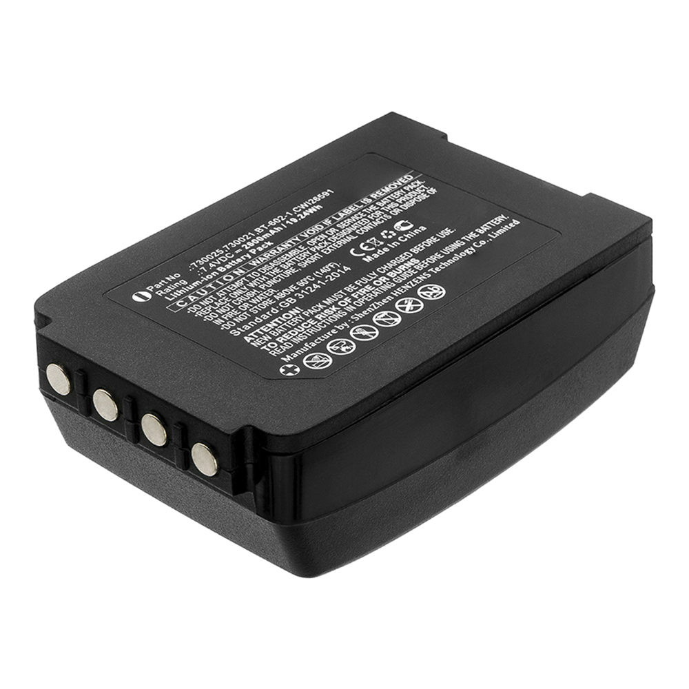 Synergy Digital Barcode Scanner Battery, Compatible with Vocollect BT-602-1 Barcode Scanner Battery (Li-ion, 7.4V, 2600mAh)