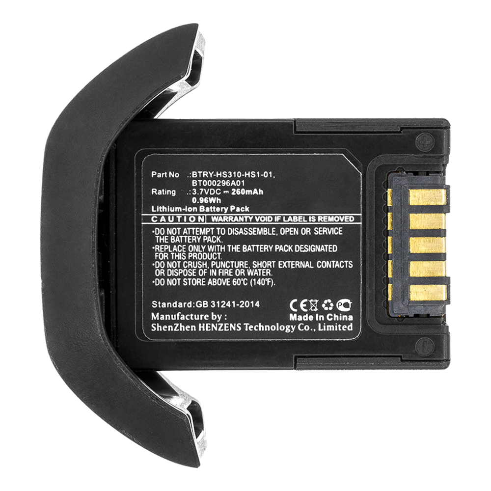 Synergy Digital Barcode Scanner Battery, Compatible with Zebra BT000296A01 Barcode Scanner Battery (Li-ion, 3.7V, 260mAh)