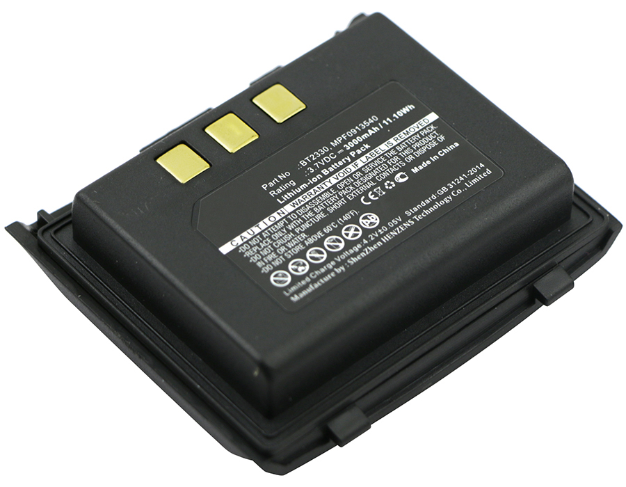 Synergy Digital Barcode Scanner Battery, Compatible with BT2330 Barcode Scanner Battery (3.7V, Li-ion, 3000mAh)