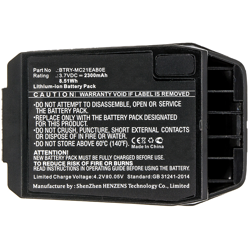 Synergy Digital Barcode Scanner Battery, Compatible with 82-105612-01 Barcode Scanner Battery (3.7V, Li-ion, 2300mAh)