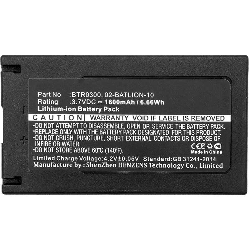 Synergy Digital Barcode Scanner Battery, Compatible with 11855 Barcode Scanner Battery (3.7V, Li-ion, 1800mAh)