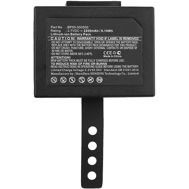 Synergy Digital Barcode Scanner Battery, Compatible with 02-PHL7-11470 Barcode Scanner Battery (3.7V, Li-ion, 2200mAh)