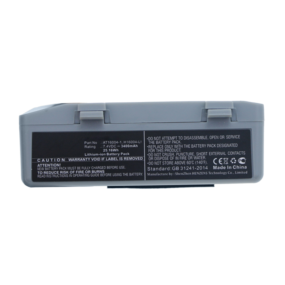 Synergy Digital Barcode Scanner Battery, Compatible with AT16004-1 Barcode Scanner Battery (7.4V, Li-ion, 3400mAh)