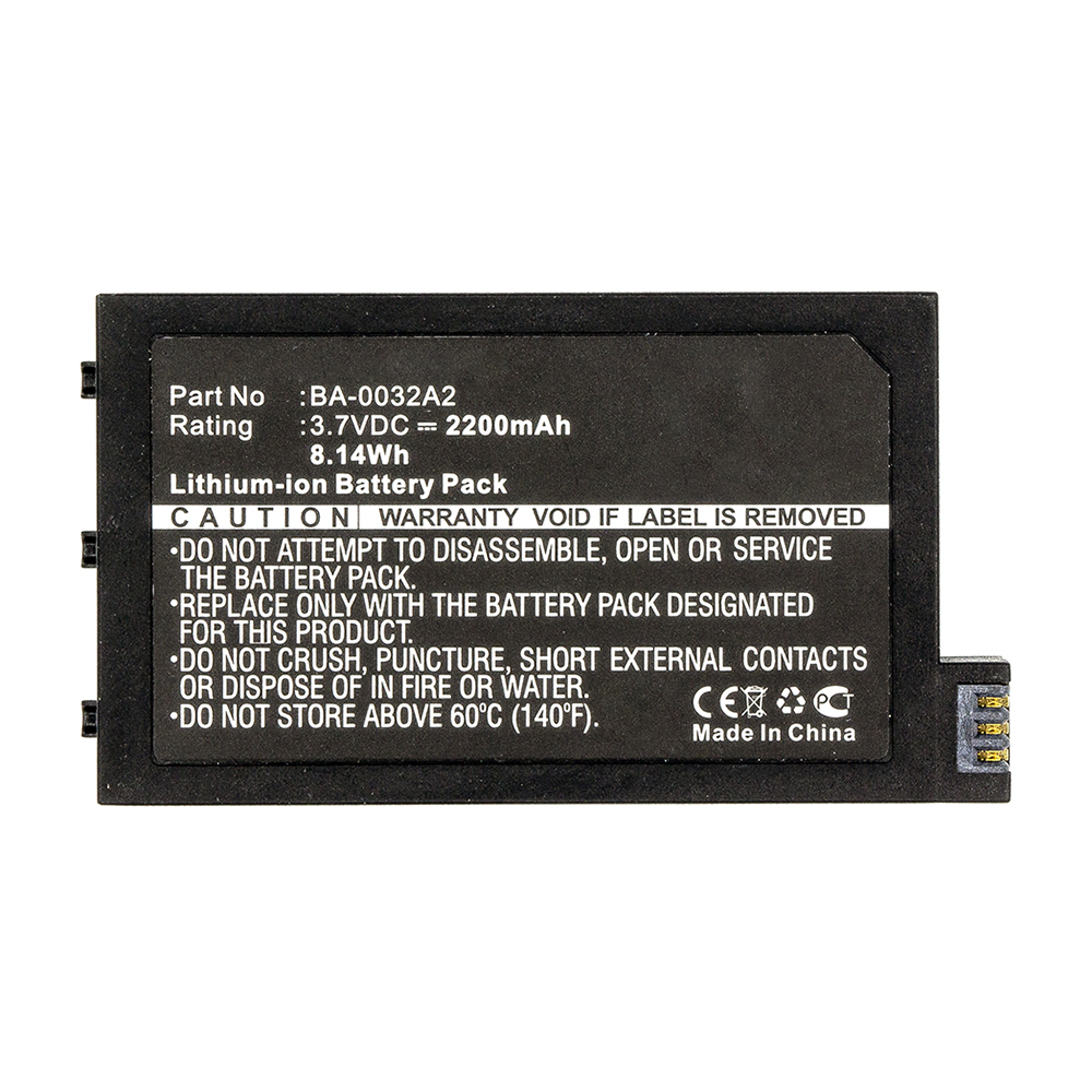 Synergy Digital Barcode Scanner Battery, Compatible with CipherLAB BA-0032A2 Barcode Scanner Battery (Li-ion, 3.7V, 2200mAh)