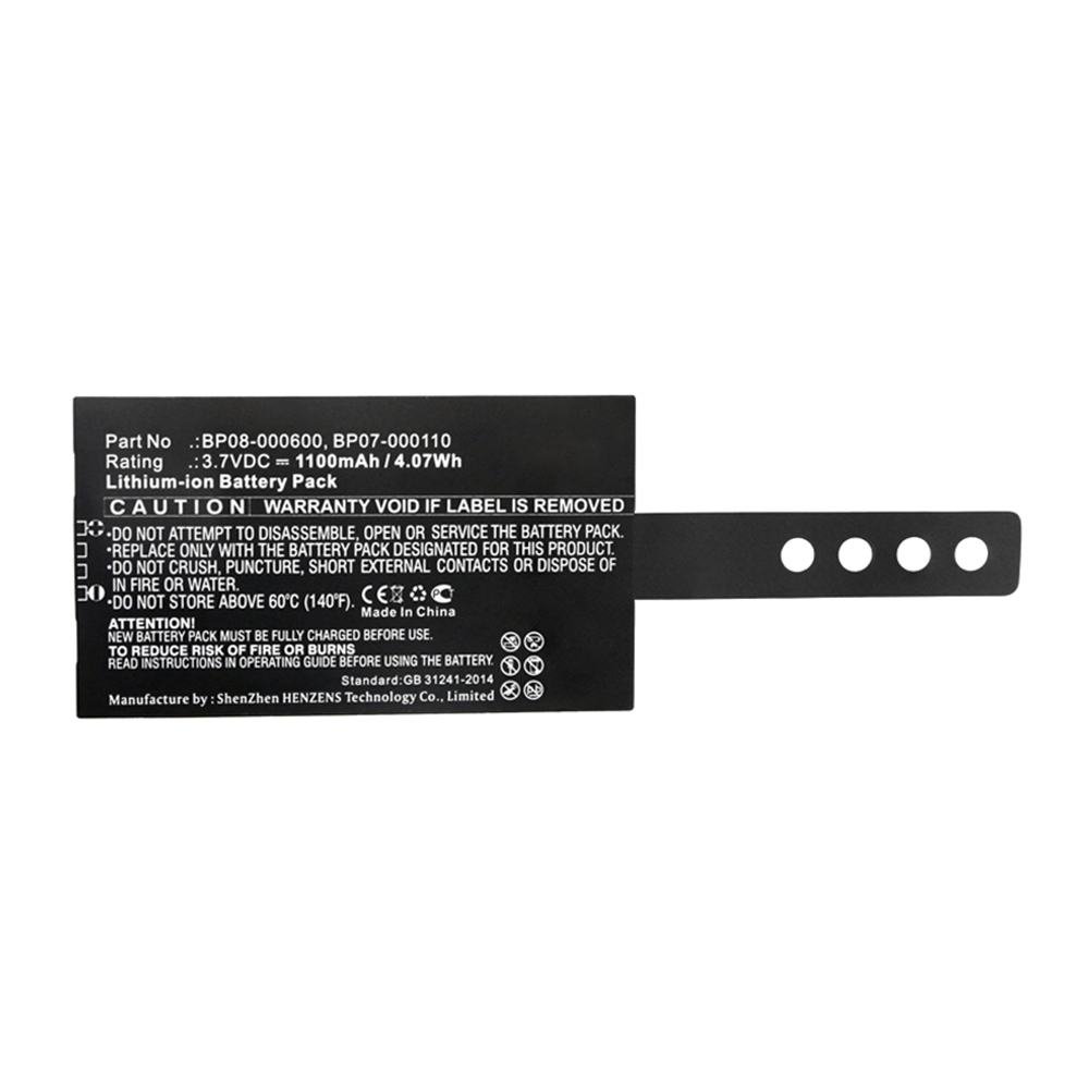 Synergy Digital Barcode Scanner Battery, Compatible with Datalogic BP07-000110 Barcode Scanner Battery (Li-ion, 3.7V, 1100mAh)