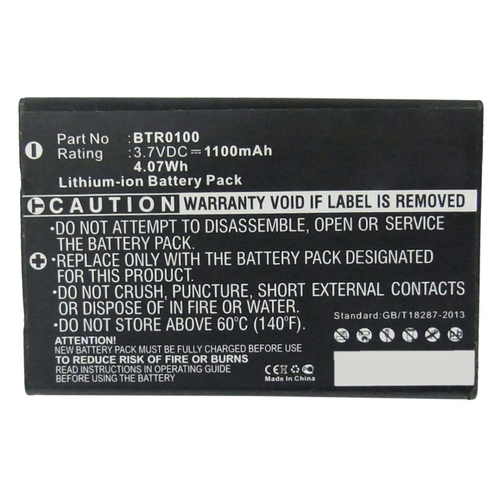 Synergy Digital Barcode Scanner Battery, Compatible with Opticon BTR0100, Z60 Barcode Scanner Battery (Li-ion, 3.7V, 1100mAh)