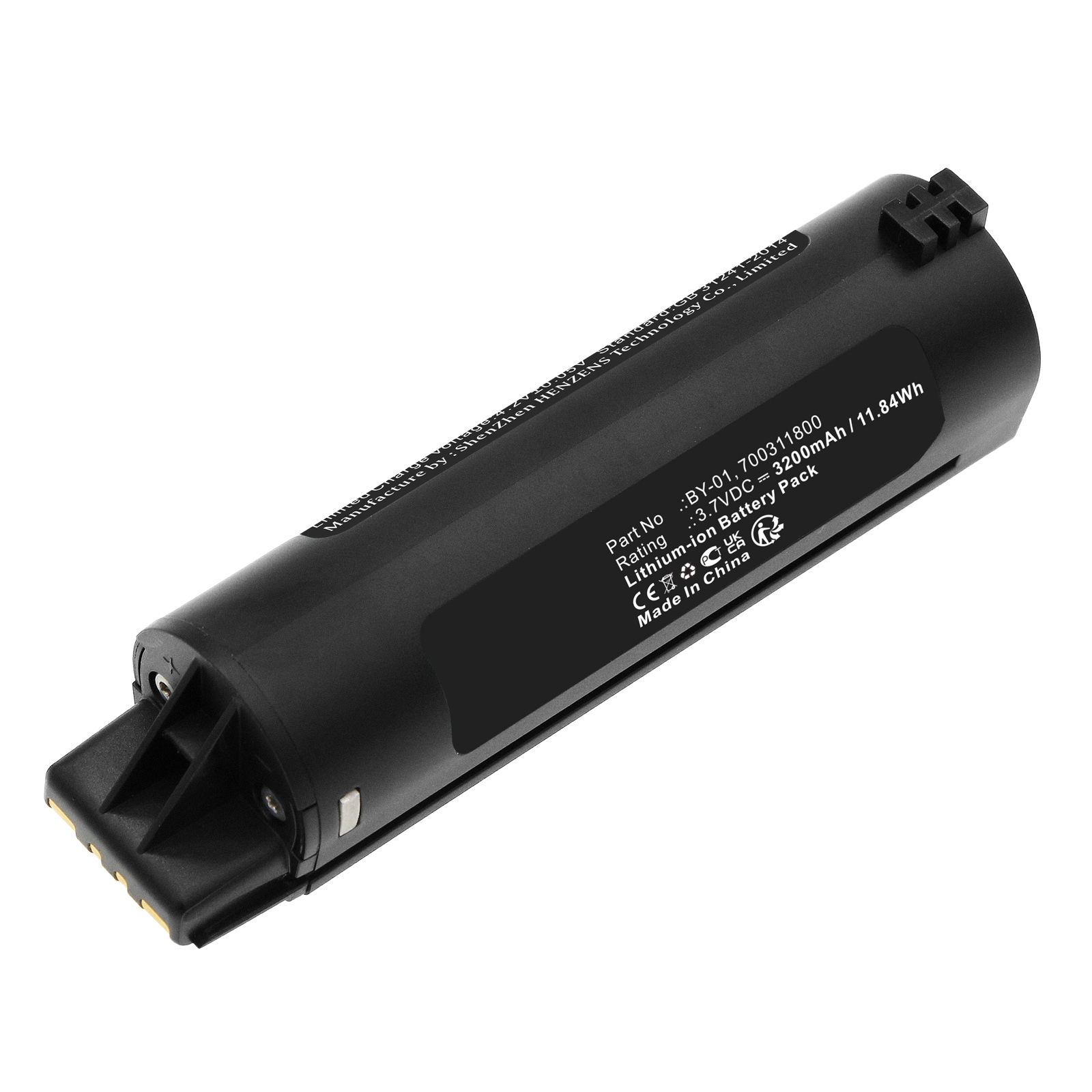 Synergy Digital Barcode Scanner Battery, Compatible with Datalogic BY-01 Barcode Scanner Battery (Li-ion, 3.7V, 3200mAh)