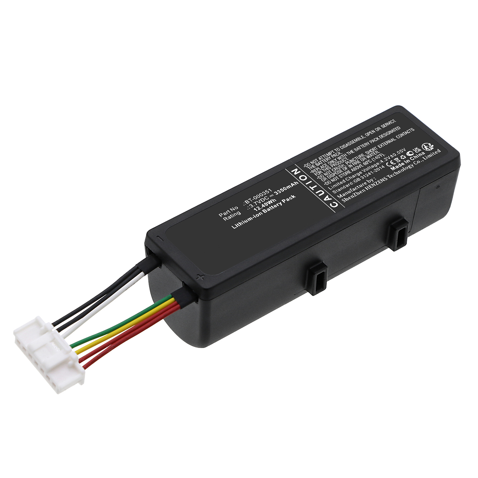 Synergy Digital Barcode Scanner Battery, Compatible with Zebra BT-000351 Barcode Scanner Battery (Li-ion, 3.7V, 3350mAh)