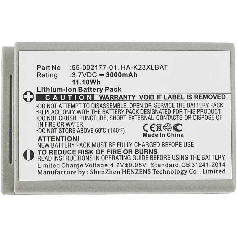 Synergy Digital Barcode Scanner Battery, Compatiable with Casio 55-002177-01, HA-K23XLBAT Barcode Scanner Battery (3.7V, Li-ion, 3000mAh)