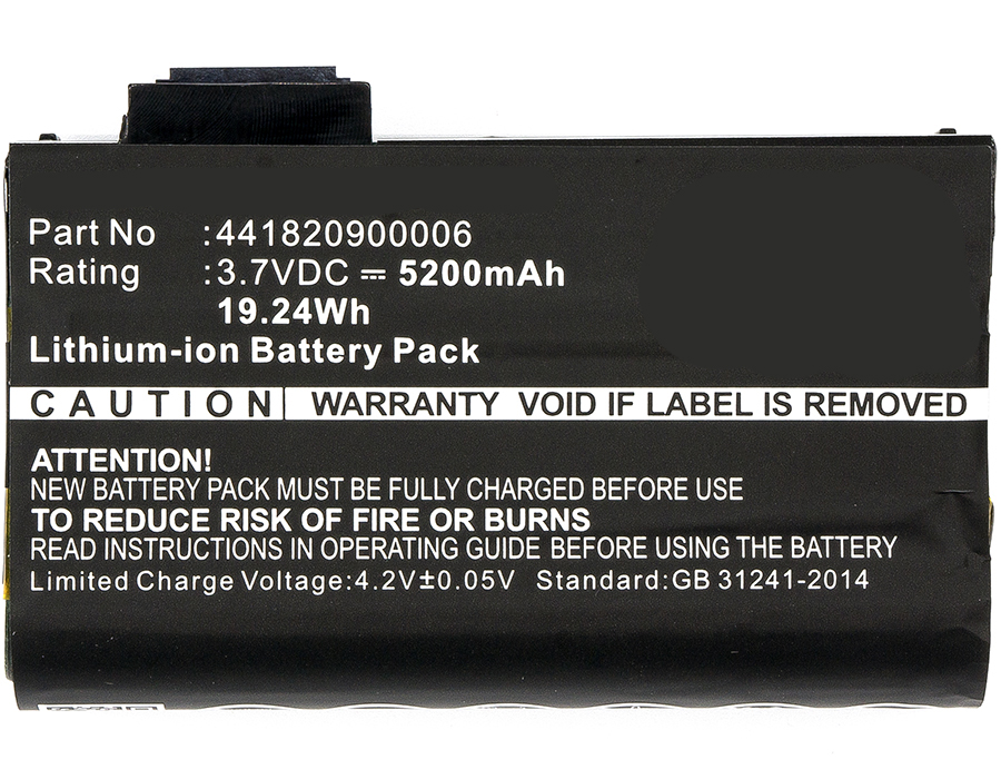 Synergy Digital Barcode Scanner Battery, Compatiable with AdirPro 441820900006 Barcode Scanner Battery (3.7V, Li-ion, 5200mAh)