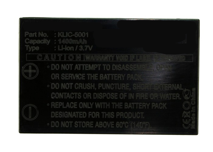 Synergy Digital Digital Cameras Battery, Compatible with Kodak 1054062, KLIC-5001 Digital Cameras Battery (3.7V, Li-ion, 1400mAh)