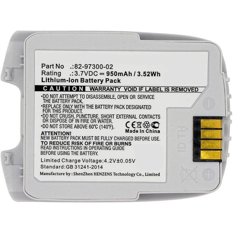 Synergy Digital Barcode Scanner Battery, Compatiable with Motorola 82-97300-02, BTRY-CS40EAB00-04 Barcode Scanner Battery (3.7V, Li-ion, 950mAh)