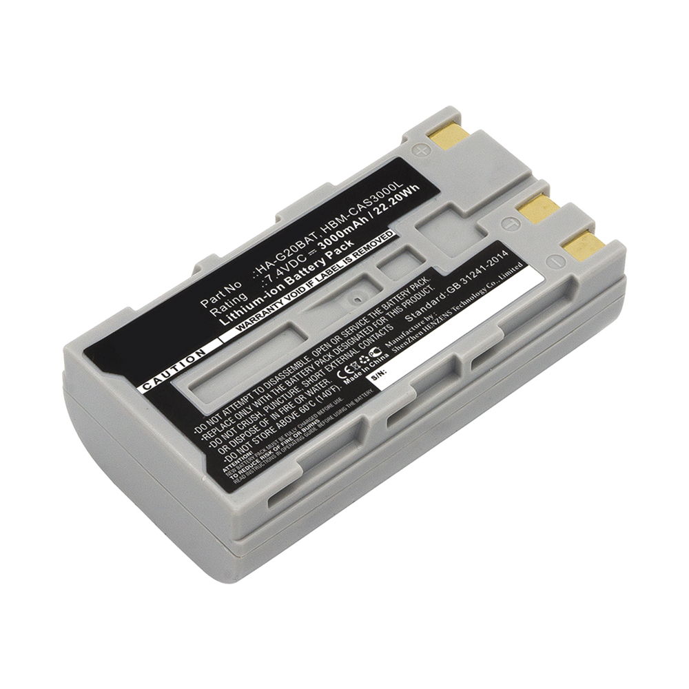 Synergy Digital Barcode Scanner Battery, Compatible with Casio FJ50L1-G, HA-G20BAT, HBM-CAS3000L Barcode Scanner Battery (Li-ion, 7.4V, 3000mAh)