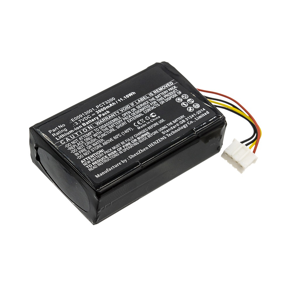 Synergy Digital Barcode Scanner Battery, Compatible with C-One BP13-001080, E00913001, PCT3200 Barcode Scanner Battery (Li-ion, 3.7V, 3000mAh)