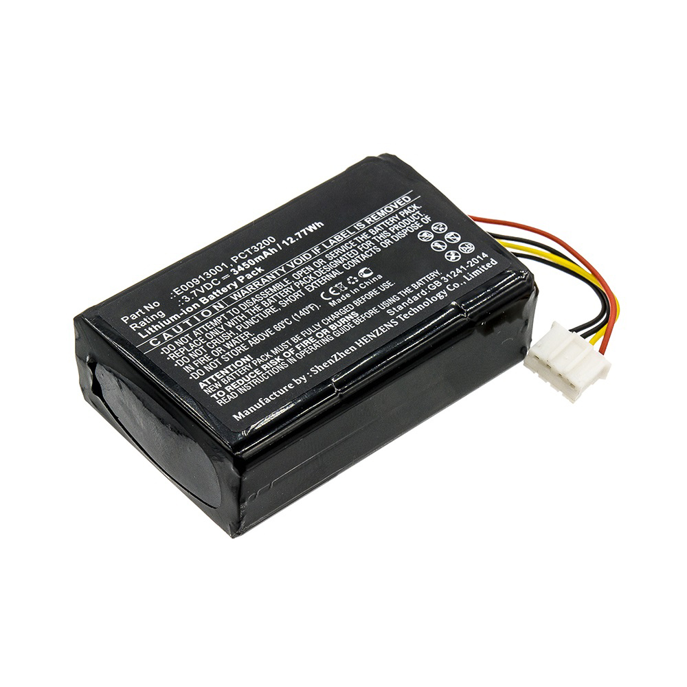 Synergy Digital Barcode Scanner Battery, Compatible with C-One BP13-001080, E00913001, PCT3200 Barcode Scanner Battery (Li-ion, 3.7V, 3450mAh)